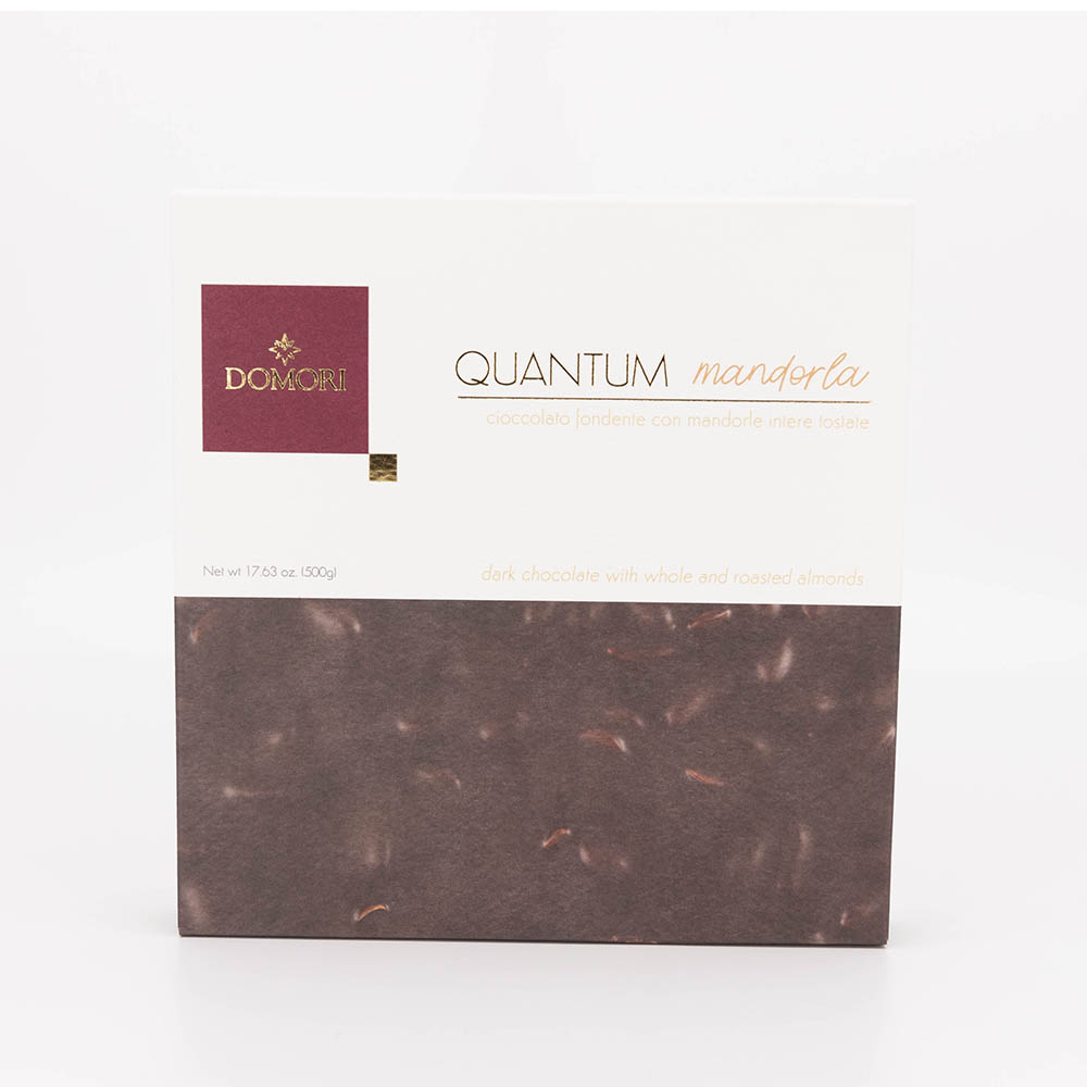Domori Quantum темный шоколад с миндалем