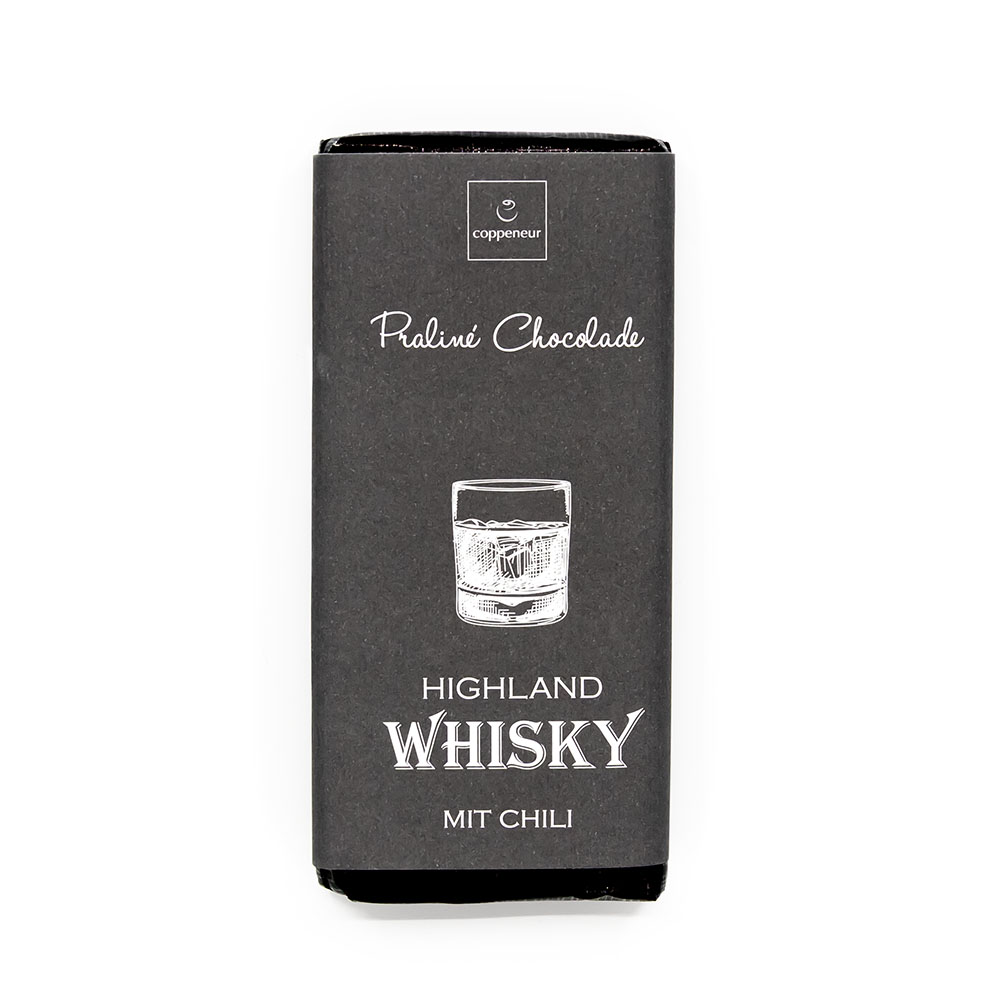 Coppeneur Highland Whisky, pralineetäidisega tume šokolaad, 75g