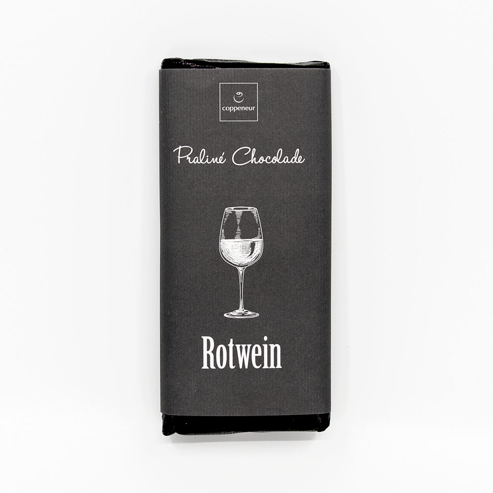 Coppeneur Red Wine, tume šokolaad pralinee täidisega, 75g