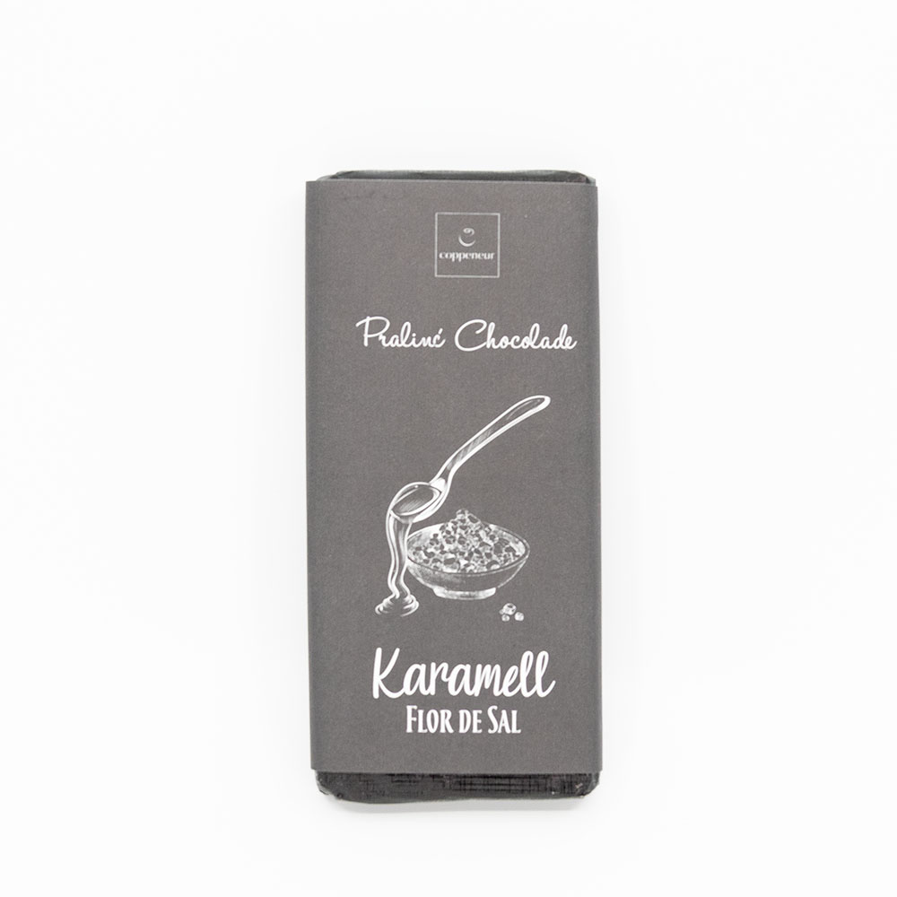 Coppeneur Caramel & Flor de Sal, praline chocolate bar, 75g