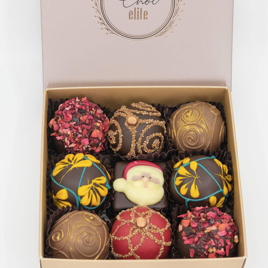 Christmas Chocolate Box 9 truffles