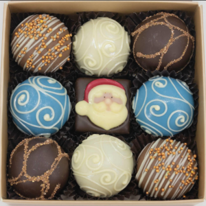 Christmas chocolate box 9 truffles, choice 2
